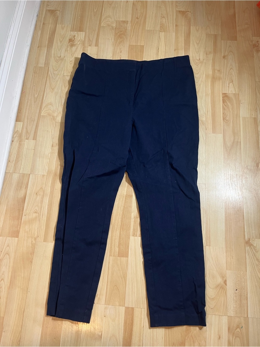 Loft women’s Navy Kendell Skinny Trouser Ponte Size 16 Curvy